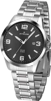 Produktbild von ATRIUM Herren Uhr Armbanduhr Solar Edelstahl Analog Quarz A32-31