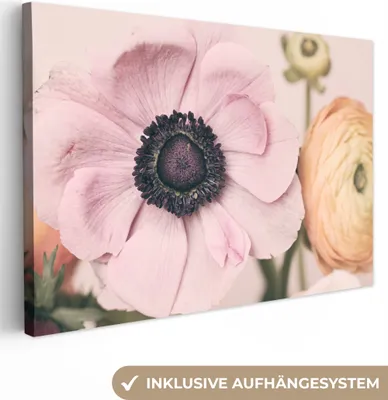 Produktbild von OneMillionCanvasses® - Leinwandbilder - 150x100 cm, Blumen - Natur - Pflanzen, Wandbilder Kunstdruck Wanddekoration - Foto auf Leinwand - Gemälde auf Holzrahmen