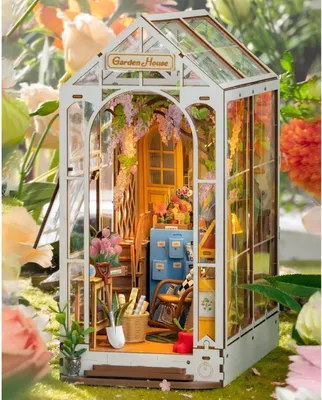 Zdjęcie produktu dla Rolife DIY Miniaturowe podpórki do książek - zestaw 3D Puzzle Garden House