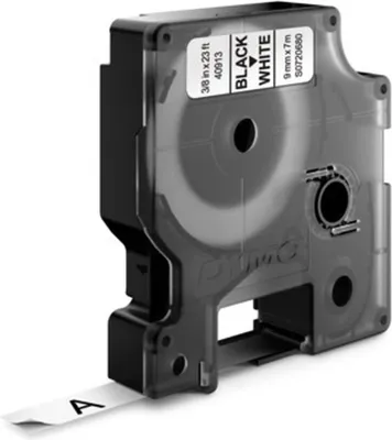 Produktbild von DYMO Original D1-Etikettenband VORTEILSPACK| schwarz auf weiß | 19 mm x 7 m | selbstklebendes Schriftband |Polyster | für LabelManager-Beschriftungsgerät | 10 D1 Schriftbandkassetten