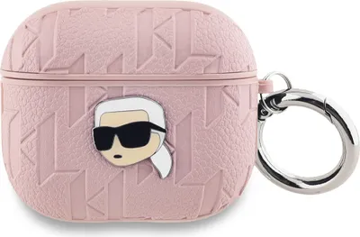 Obrázok produktu pre Puzdro Karl Lagerfeld Monogram Karl Head pre AirPods 3 - ružové