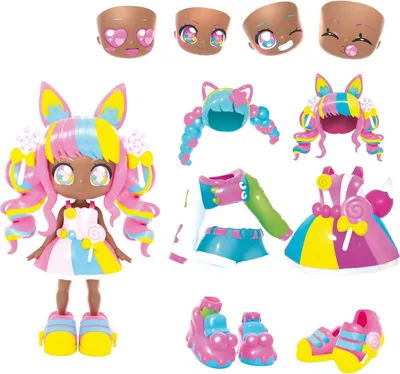 Produktbild von Anime-Puppenset, 14 cm, 32 Stilkombinationen
