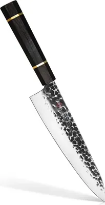 Image de Couteau de chef Fissman-Kensei Bokuden, acier AUS-8, 21 cm, argent/brun