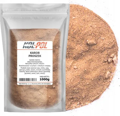 Zdjęcie produktu dla Karob w Proszku 1kg Zdrowy zamiennik kakao Naturalny wysoka jakość Kol-Pol
