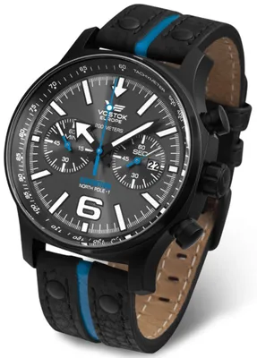 Zdjęcie produktu dla Zegarek męski VOSTOK EUROPE 6S21-5954198 czarny sportowy wodoszczelne