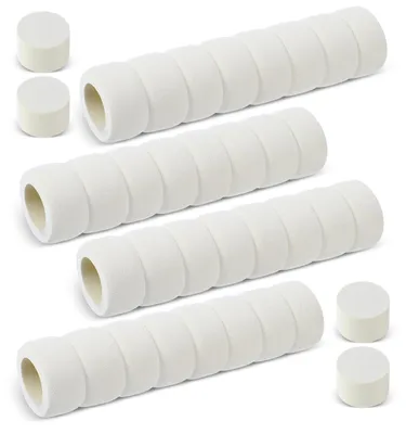 Image de Lot de 4 pièces comprenant des protections pour poignées de porte, des protections murales, des cache-poignées en mousse, des butoirs de poignées, des protections antistatiques pour poignées de porte et des butoirs élastiques pour poignées de porte.