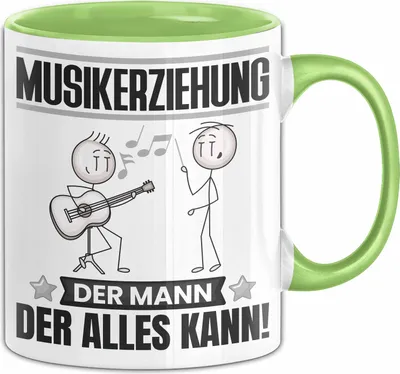 Produktbild von Musikerziehung Tasse Geschenk für Musikerziehung Der Mann Der Alles Kann Geschenkidee zum Geburtstag (Grün)