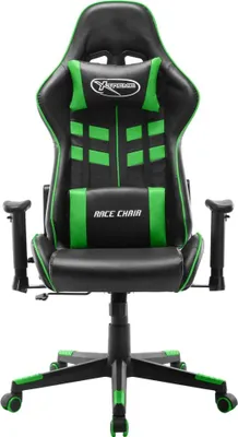 Produktbild von vidaXL Gaming-Stuhl Schwarz und Grün Kunstleder