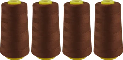 Produktbild von VBS Overlock Nähgarn 40/2, 4 Rollen à 3000 Yard Braun