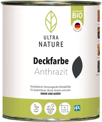 Produktbild von Ultra Nature Deckfarbe 750 ml anthrazit
