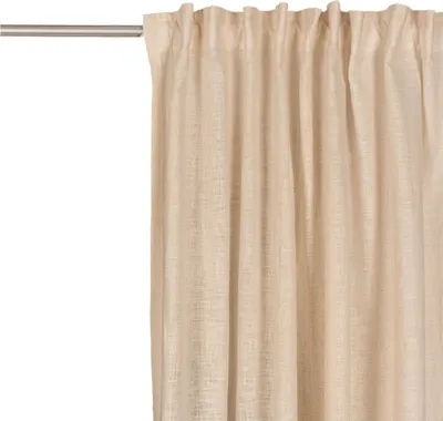 Produktbild von Bio Gardine Bio Baumwolle Leinen Leinenstruktur uni creme 140x270cm