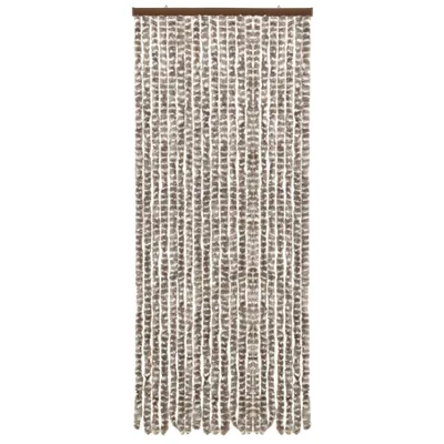 Produktbild von Insektenschutz-Vorhang Taupe und Weiß 56x185 cm Chenille