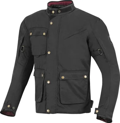Produktbild von Merlin Expedition Motorrad Wachsjacke, schwarz, S