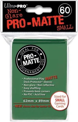 Image de Ultra Pro - Green Pro-Matte Sleeves small (60)