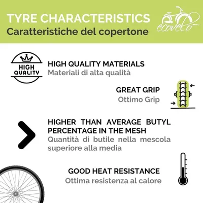 Imagen del producto de Neumáticos para bicicleta de 700 x 23C, lisos, de color rojo, para bicicleta de carretera