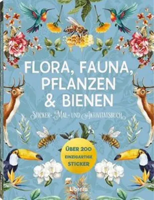 Image de Flora, Fauna, Pflanzen & Bienen - Stickerbuch