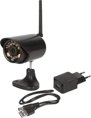 Imagen del producto de Kerbl SmartCam HD, cámara IP de seguridad, para uso interior, inalámbrica, para montaje en pared, color , forma cilíndrica