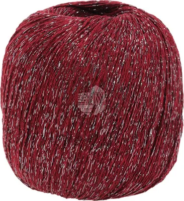 Produktbild von Lana Grossa Brillino 023 Weinrot/Silber 25g