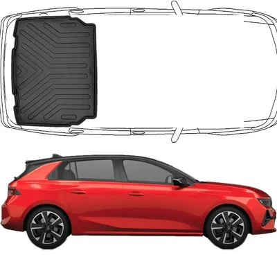 Produktbild von Trimak  Kofferraumwanne kompatibel mit OPEL ASTRA L ab 2022 Untere Kofferraummatte