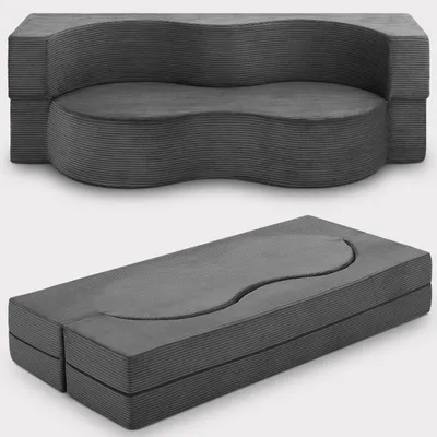 Produktbild von Beautissu Gästesofa Leova 200x90x30cm Anthrazit