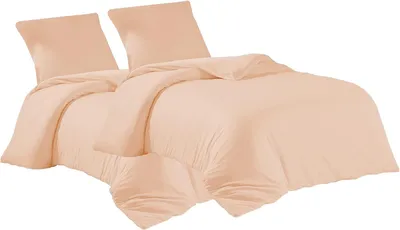 Produktbild von Bettwäsche 2er 135x200 + 2er 80x80 cm Rosa Bettbezug Baumwolle, 4-teilig