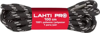 Produktbild von Runde Schnürsenkel schwarz-grau L904022P, 10 Paar, 120 cm, Lahti