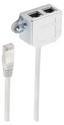 Image de adaptateur de câble patch cat. 5e téléphone/éthernet 0,1 m
