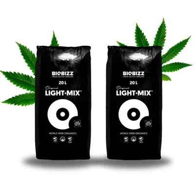 Obrázek produktu pro 2 sáčky Light Mix Půda pro pěstování a kvetení konopí Lightmix