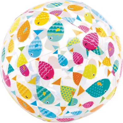 Produktbild von Aufblasbarer Strandball, fröhlicher Fisch, 51 cm, INTEX 59040