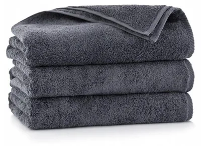 Produktbild von Handtuch - 100% Baumwolle - 500 g/m2 - 50x100 cm - Extra Saugfähig - Dunkelgrau - hohe Grammatur - KIWI2