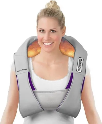 Productafbeelding van Shiatsu-massageapparaat met warmtefunctie voor schouders, nek, rug en benen | 3-in-1 massage met knede- en vibratiefunctie