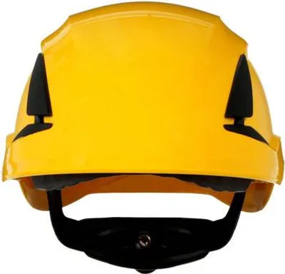 Image de 3M SecureFit X5502V-CE-4 Casque de protection ventilé, avec détecteur d'UV Jaune EN 397 (X5502V-CE-4)