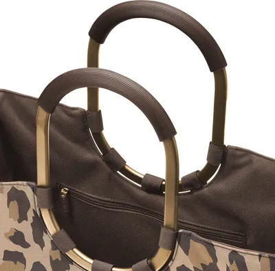 Produktbild von reisenthel loopshopper L, Einkaufstasche, Recycling-PET, Frame Leo Macchiato, 25 L, OR6047