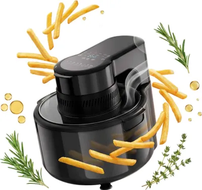 Obrázok produktu pre Fritéza na horúci vzduch Zimilo 5 l – fritovanie, grilovanie, pečenie s priehľadným okienkom, LED osvetlením, 8 prednastavenými programami, o 80 % menej tuku