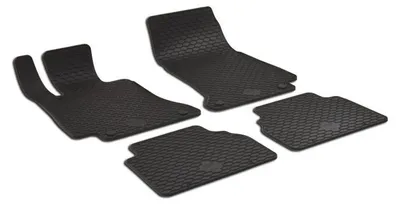 Image de Lot de tapis de sol Gumarny Zubri en caoutchouc, adaptés à la Mercedes-Benz Classe E Berline (W213) – Avant + Arrière