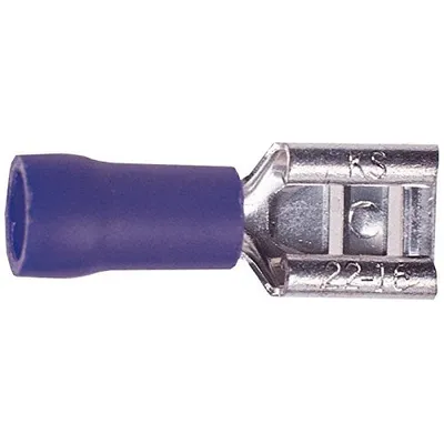 Produktbild von Flachsteckhuelsen 6,3 mm Blau