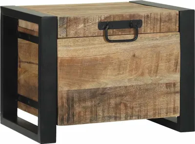 Obrázek produktu pro Úložné truhly Hnědá 40 x 30 x 30 cm Masivní magnovníkové dřevo