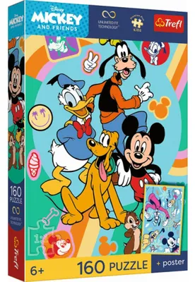 Zdjęcie produktu dla Puzzle TREFL Premium Plus "Myszka Miki" dla dzieci: ponad 160 elementów
