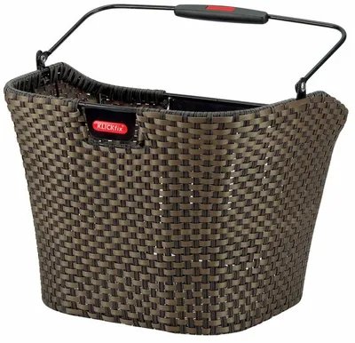 Zdjęcie produktu dla KLICKfix Structura, Przednie, Kosz rowerowy, Plastik, Brązowy, 16 l, 5 kg