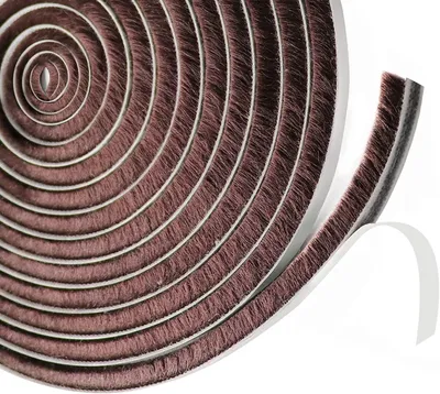 Produktbild von Fliegengitter Bürstendichtung, Türdichtung, selbstklebend, 9 mm (B) x 23 mm (T) x 6 m (L), Türdichtung, Insektenschutz, Dichtungsbürste für Tür, Fenst