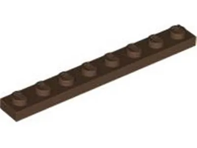 Produktbild von Lego® 1x8 Platte 3460 - 10 Stück Braun