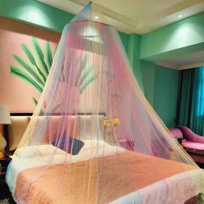 Produktbild von Regenbogen-Betthimmel - Mädchen - einfache Installation - Prinzessin - Kinder - Schlafzimmerdekoration