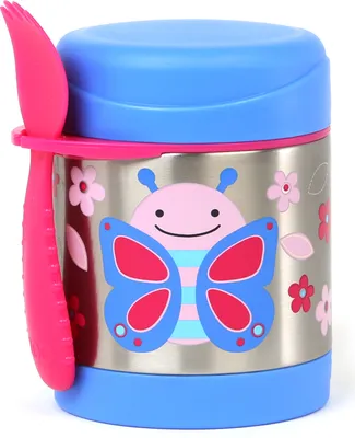 Produktbild von Skip Hop SH252381, Behälter, Rund, 0,325 l, Blau, Pink, Edelstahl, Edelstahl, Drehen