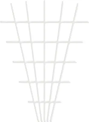 Image de Treillis Garden MEV5, 145x5x75 cm, 4/4,7 mm, support pour fleurs, blanc, de jardinage