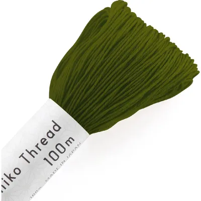 Immagine prodotto di Olympus Sashiko, filo di cotone sottile, gomitolo, colore 138, color "fringuello", circa 100 metri, prodotto in Giappone
