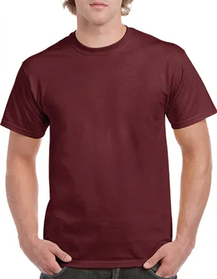 Produktbild von Gildan 5000 | Heavy Baumwolle Herren T-Shirt - Farbe: Maroon - Größe: L