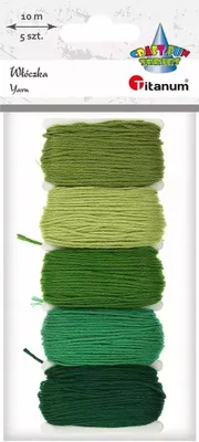 Imagen del producto de Titanum Mulina Garn, 5 colores, tono: verde