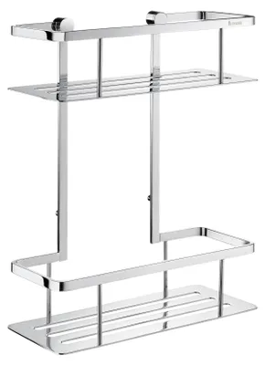 Produktbild von Smedbo SIDELINE - Duschkorb, Doppelt, Chrom poliert, H 322 mm DK3012