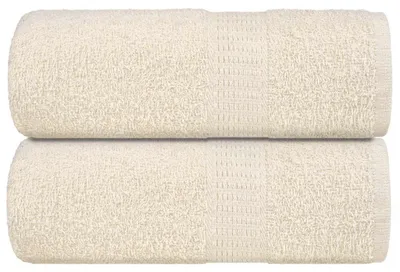 Zdjęcie produktu dla vidaXL Ręczniki kosmetyczne FROGN, 2 szt., kremowe, 30 x 30 cm, 360 g/m²