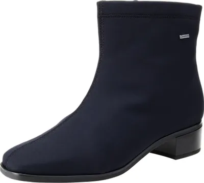 A single black boot on a white background.